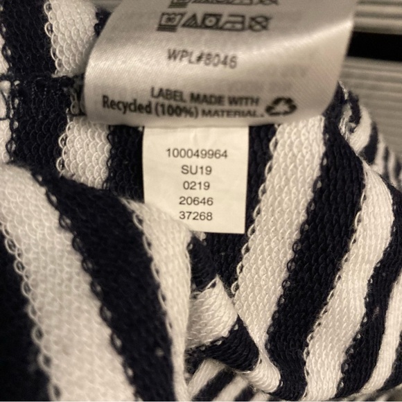 Karen Scott Sport women's active jacket Striped Navy and Red | Preppy | Size PP - Picture 10 of 14